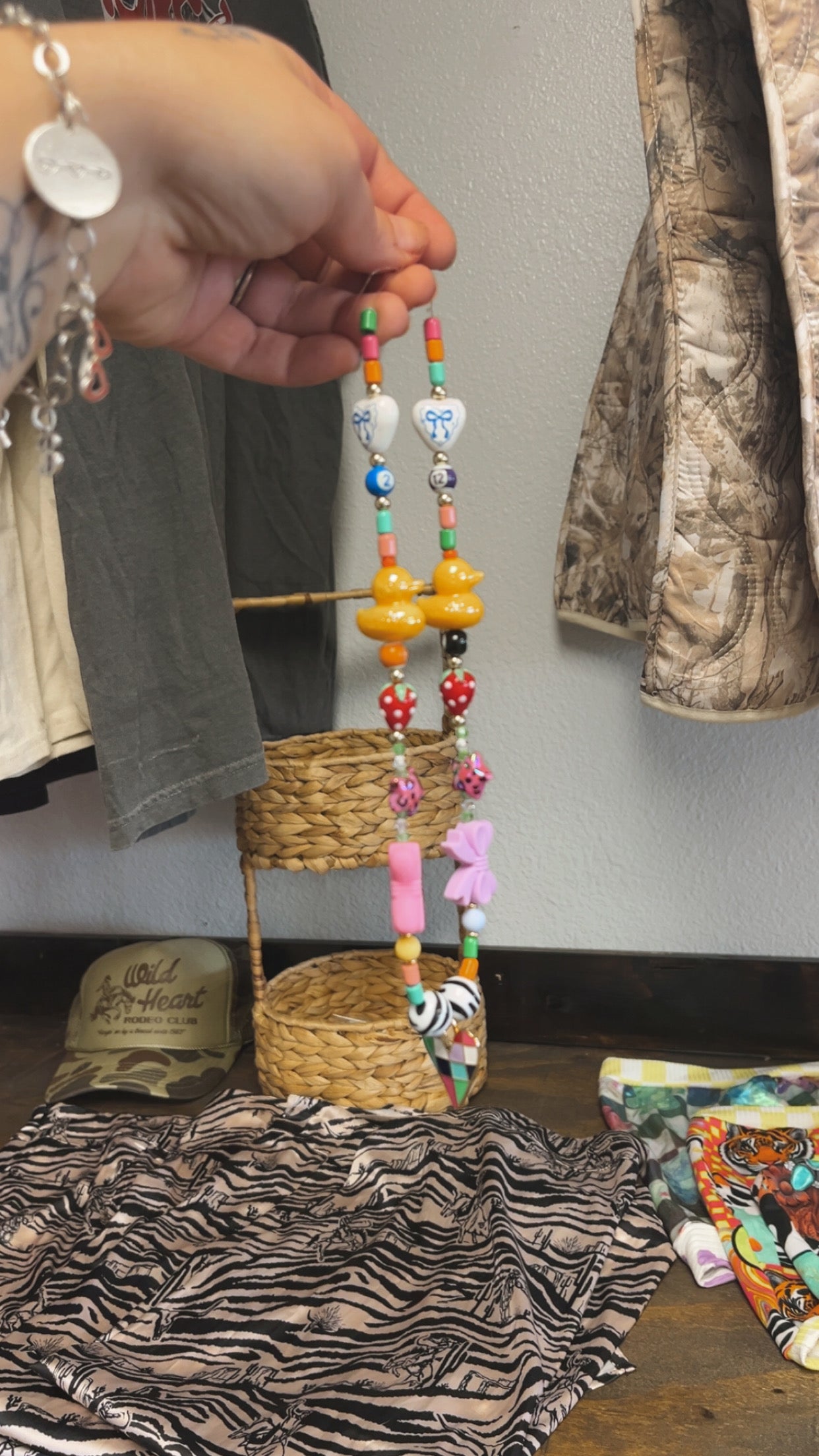 Junkie beaded necklace