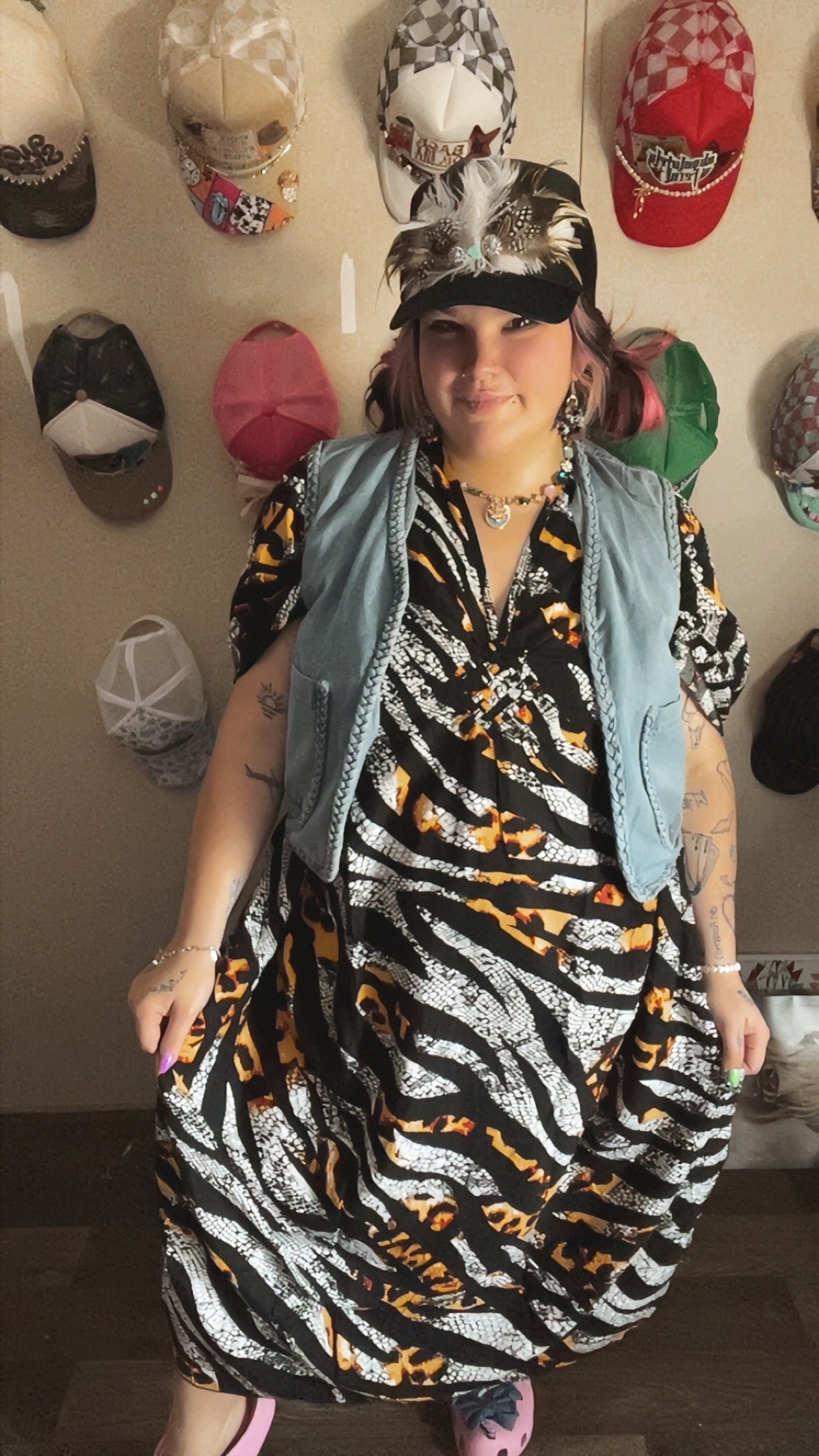 Leopard Zebra kaftan